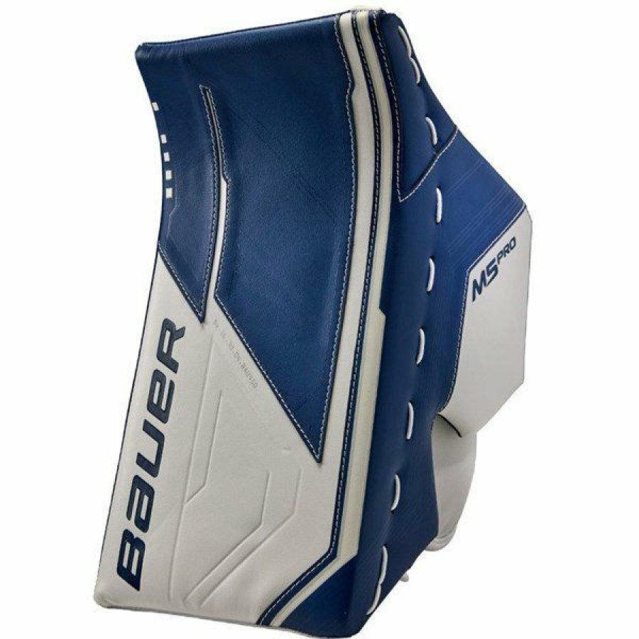 * Best Price Bauer Blocker Supreme M5 Pro Sr /Blue | Goalie Blockers