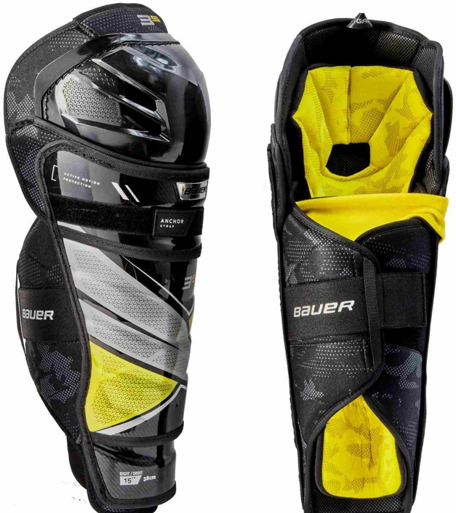 * Crazy Deals Bauer Shin Guards Supreme 3S Sr | HocBest Protection