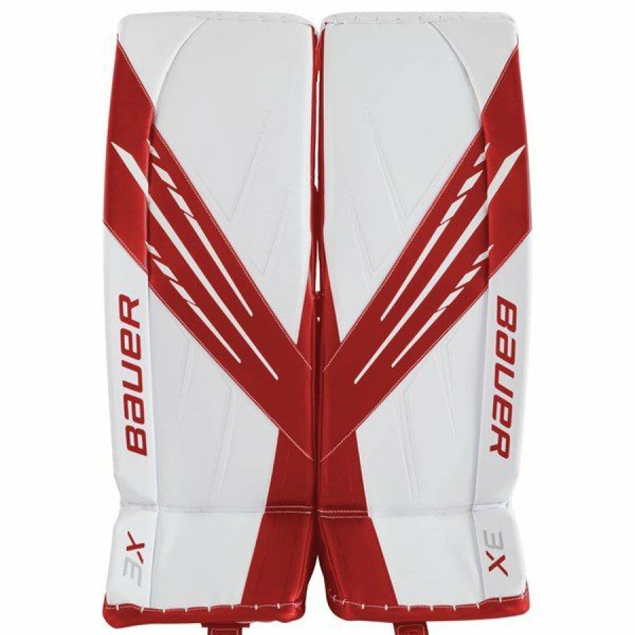 * Fashion Bauer Goalie Leg Pads Vapor 3X Sr /Red | Goalie Leg Pads