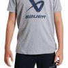 * Wholesale Bauer T-Shirt Core Lockup Crew Jr | Sweaters