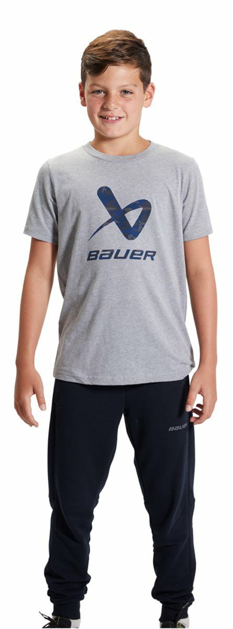 * Wholesale Bauer T-Shirt Core Lockup Crew Jr | Sweaters