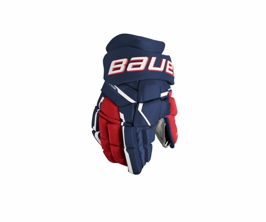 * Free Delivery Bauer Hockey Gloves Supreme Mach Sr / /White | HocHot Gloves