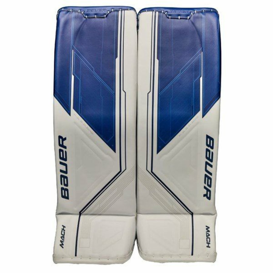 * Best Choice Bauer Goalie Leg Pads Supreme Mach Sr /Blue | Goalie Leg Pads