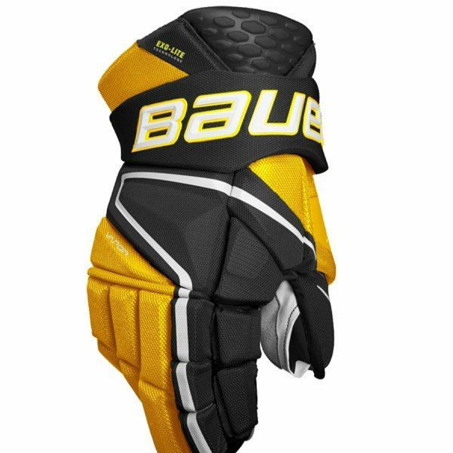 * Online Store Bauer Gloves Vapor Hyperlite Sr /Gold | HocWholesale Gloves