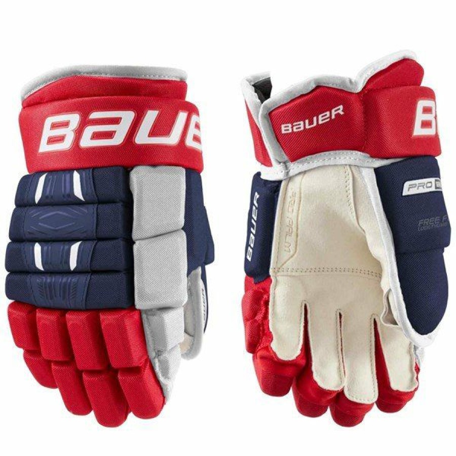 * Excellent Bauer Gloves Pro Series Jr / /White | HocOnline Gloves