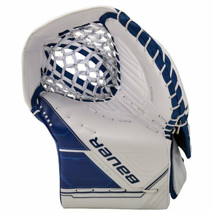 * Online Store Bauer Catch Glove Supreme Mach Sr /Blue | Goalie Catchers